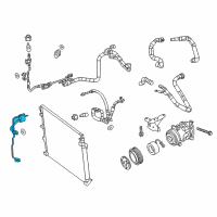 OEM 2014 Jeep Cherokee Line-A/C CONDENSER Diagram - 68194991AD