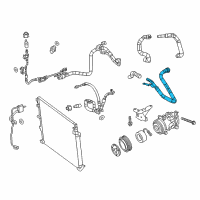 OEM 2017 Jeep Cherokee Hose-Heater Return Diagram - 52014627AB