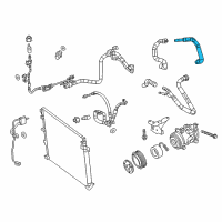 OEM 2020 Jeep Cherokee Hose-Heater Supply Diagram - 68412132AA