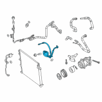 OEM 2018 Jeep Cherokee Line-A/C Suction & Discharge Diagram - 68103259AE