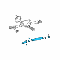 OEM 2004 Lincoln Town Car Drive Shaft Assembly Diagram - 6W1Z-4602-B