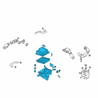 OEM 2008 Kia Rondo Air Cleaner Assembly Diagram - 281101D100