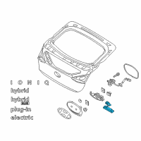 OEM 2019 Hyundai Ioniq Handle Assembly-Tail Gate Release Diagram - 81260-G2010-4X