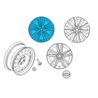 OEM 2015 Hyundai Sonata Aluminium Wheel Assembly Diagram - 52910-C2160