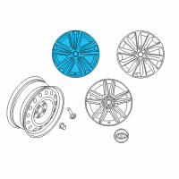 OEM 2016 Hyundai Sonata Aluminium Wheel Assembly Diagram - 52910-C2160