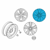 OEM 2015 Hyundai Sonata Aluminium Wheel Assembly Diagram - 52910-C2270