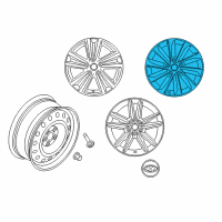 OEM 2016 Hyundai Sonata Aluminium Wheel Assembly Diagram - 52910-C2270