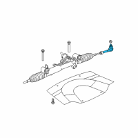 OEM Ram Tie Rod-Outer Diagram - 52013468AD