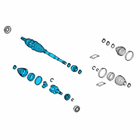 OEM Lexus UX200 Shaft Assembly, FR Drive Diagram - 43410-76020