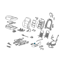 OEM 2021 Chevrolet Traverse Lumbar Switch Diagram - 23479402