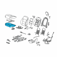 OEM 2017 Chevrolet Cruze Seat Cushion Pad Diagram - 23483046