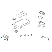 OEM Nissan Holder-SUNVISOR Diagram - 96409-EL00A