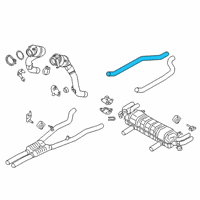 OEM BMW M850i xDrive Gran Coupe Right Front Pipe Diagram - 18-30-8-692-990