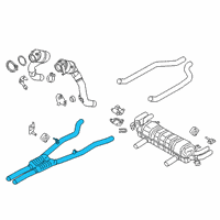 OEM BMW M850i xDrive Center Muffler Diagram - 18-30-8-481-601