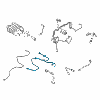 OEM 2016 Lincoln MKX Connector Hose Diagram - F2GZ-9D683-B