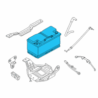 OEM BMW M850i xDrive Gran Coupe Original Bmw Agm-Battery Diagram - 61-21-7-604-802