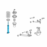 OEM 2007 Cadillac Escalade EXT Front Shock Absorber Assembly Diagram - 20765171