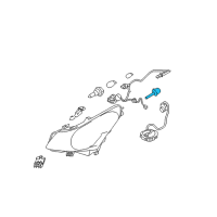 OEM Infiniti QX80 Xenon Bulb Diagram - 26297-9F510