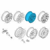 OEM 2015 Lincoln MKX Wheel, Alloy Diagram - BA1Z-1007-B