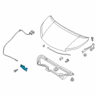 OEM 2018 Chevrolet City Express Latch Diagram - 19318155