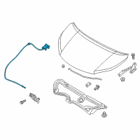 OEM 2018 Chevrolet City Express Release Cable Diagram - 19316738