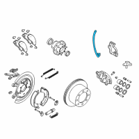 OEM 2010 Dodge Ram 3500 Hose-Brake Diagram - 52121636AC