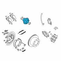 OEM Dodge Stud Hub Diagram - 5096145AA