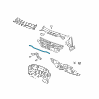 OEM 2014 Jeep Compass Seal-COWL Screen To Hood Inner P Diagram - 5030129AB