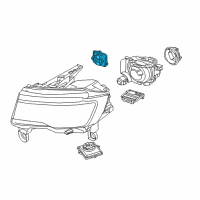 OEM 2017 Jeep Grand Cherokee Module-HEADLAMP LEVELING Diagram - 68298078AA