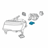 OEM 2021 Jeep Grand Cherokee BALLAST-HEADLAMP Diagram - 68222897AA