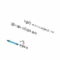 OEM 2003 Hyundai XG350 Shaft Assembly Diagram - 49570-39800