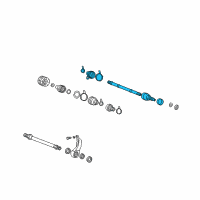 OEM Hyundai XG350 Joint Assembly-Constant Velocity R Diagram - 49500-39861