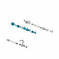 OEM Hyundai XG300 Joint Kit-Front Axle Differential Side RH Diagram - 49505-39850