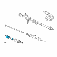 OEM Acura TL Joint, Inboard Diagram - 44310-TA1-A10