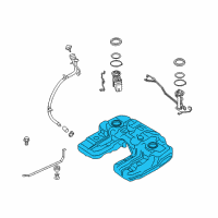 OEM BMW X6 Plastic Fuel Tank Diagram - 16-11-7-344-554