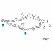 OEM 2008 Kia Amanti BUSHING-CROSSMEMBER Diagram - 624853F600