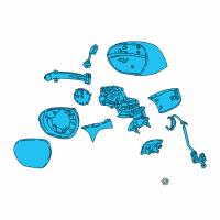 OEM Buick Envision Mirror Assembly Diagram - 23278180
