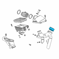 OEM Acura TLX Tube, Air Cleaner Connecting Diagram - 17241-5G0-A00