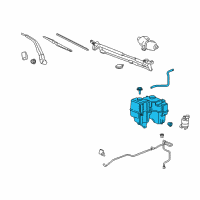 OEM 2009 Hummer H3 Container Asm-Windshield Washer Solvent (Gmt345) Diagram - 25792617