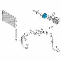 OEM Hyundai Elantra Coupe PULLEY Assembly-Air Conditioning Compressor Diagram - 97643-3X100