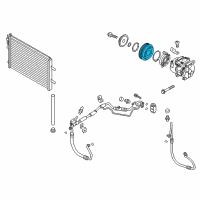 OEM 2014 Kia Forte5 PULLEY Assembly-A/C Compressor Diagram - 976433X100