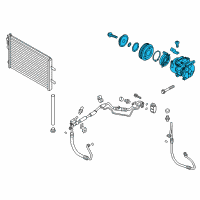 OEM 2015 Hyundai Elantra Compressor Assembly Diagram - 97701-F2800