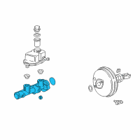 OEM BMW 323is Brake Master Cylinder Diagram - 34-31-1-163-711