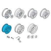 OEM 2016 Lincoln Navigator Wheel, Alloy Diagram - FL7Z-1007-E