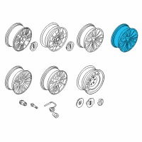 OEM 2015 Lincoln Navigator Wheel, Alloy Diagram - FL7Z-1007-A