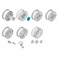 OEM Lincoln Center Cap Diagram - AL7Z-1130-A