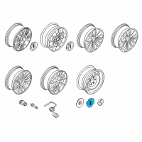 OEM Lincoln Center Cap Diagram - GL7Z-1130-A