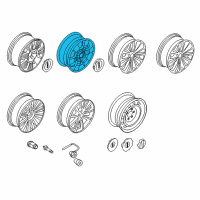 OEM 2016 Lincoln Navigator Wheel, Alloy Diagram - BL7Z-1007-A