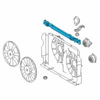 OEM 2017 Toyota RAV4 Upper Shroud Diagram - 16712-0V020