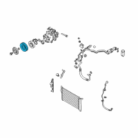 OEM 2012 Kia Sorento PULLEY Assembly-A/C Compressor Diagram - 976431U200